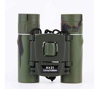 Jumelles compactes 8x21 pour Adultes, Jumelles HD 8X avec Poches Pliables et Film Vert Ultra-Clair pour l'observation des Oiseaux, Le Camping, Les Sports et Les Voyages.