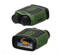 Jumelles compactes pour adultes, 4K HD numérique à vision nocturne infrarouge, résistantes aux intempéries et rechargeables 2500 mAh pour l'observation des oiseaux et la randonnée (vert 4K)