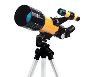 Jumelles d'astronomie pour Enfants et débutants, Ouverture de 70 mm, avec trépied réglable, Adaptateur pour téléphone, réfracteur Portable, Cadeau de Noël