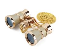 Levenhuk – Jumelles d'opéra Broadway 325B 3x25 – Compactes, légères, chaîne métal pour femmes – Doré