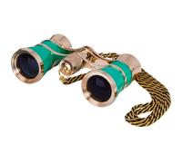 Jumelles de théâtre Levenhuk Broadway 3x25 vert avec chaîne et lampe LED