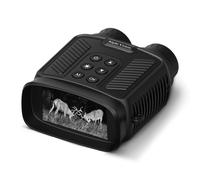Jumelles de Vision Nocturne 4K - Télescope Numérique Infrarouge Haute Définition pour Camping, Observation des Oiseaux et Chasse Black