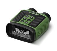 Jumelles de Vision Nocturne 4K - Télescope Numérique Infrarouge Haute Définition pour Camping, Observation des Oiseaux et Chasse Green