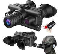 Jumelles de vision nocturne, enregistrement 4K, zoom numérique 8x, photos 40 MP, portée de vision de 600 m, lunettes infrarouges avec lumière tactique, carte SD 32 G