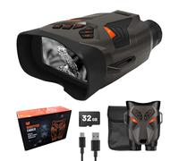 Jumelles de vision nocturne - Nightfox Ember Lunettes de vision nocturne infrarouge, facile à utiliser, grand écran, grossissement 4x, portée 250m, vidéo 4K, jumelles numériques pour le camping