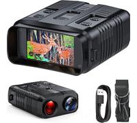 Jumelles de vision nocturne, zoom numérique 5x, réglage infrarouge 7 vitesses, écran IPS haute définition 3", pour la pêche, l'observation des oiseaux, le sport, les concerts, le théâtre, l'opéra