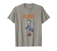 Jumelles d'observation des Oiseaux Grand héron Bleu Nerd Whisperer T-Shirt