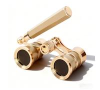 Jumelles d'Opéra 3x25 avec Poignée et Chaîne, Compactes et Légères pour Adultes et Enfants - Mise au Point Rapide pour Théâtre, Opéra, Concerts, Cinéma et Voyages(Champagne1)