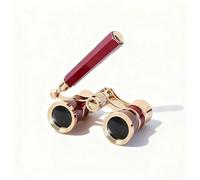 Jumelles d'Opéra 3x25 avec Poignée et Chaîne, Compactes et Légères pour Adultes et Enfants - Mise au Point Rapide pour Théâtre, Opéra, Concerts, Cinéma et Voyages(Red1)