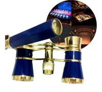 Jumelles d'Opéra 3x25 avec Poignée et Chaîne, Vintage - Compactes et Légères, Les Jumelles Mini Ultimes pour l'Opéra, Les Concerts, Broadway et Le Cinéma(Azure2)