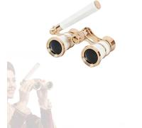 Jumelles d'Opéra 3x25 avec Poignée et Chaîne | Vintage pour Théâtre, Concerts, Courses | Compactes et Légères | Cosplay et Collection(Pearl2)