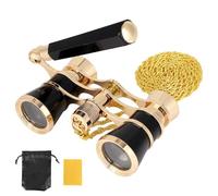 Jumelles d'Opéra 3X25, Mini Jumelles de Théâtre Compactes avec Poignée Réglable et Chaîne Lunettes de Théâtre Vintage Portables pour Femmes Adultes Enfants Concerts Cinéma Événements Musicaux