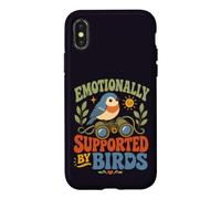 Jumelles drôles pour Amateurs d'oiseaux rétro Coque pour iPhone X/XS
