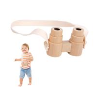 Jumelles en bois jouet-Falling de jeu pour Jumelles pour le plaisir en plein air et le design réglable humanisé | Explorer Gear for Nature Walks, jumelles en bois mignonnes pour