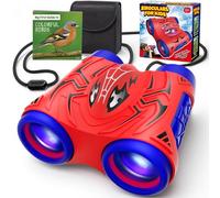 Jumelles Enfant avec Boussole et Guide des Oiseaux, Jouets Garcon 3-12 Ans Cadeau Garçon 3 4 5 6 7 8 9 Ans, Éducatif Jumelles Jeux Exterieur Enfant Jardin Anniversaire Pâques de Petits Cadeaux