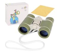 Jumelles Enfant, HD Lentille Jumelles, Pliable Binoculaire Télescope, Jumelles pour Enfants de 3-12 Ans, Grossissement 4X, Cadeau Enfant 3-12 Ans, Pur Observation des Oiseaux, D'ExtéRieur (Vert)