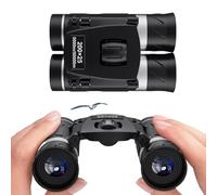 Jumelles Haute définition - Optique Bak4 à grossissement 200 x 25, télescope Compact antidérapant, Lunettes de Poche ergonomiques, équipement de Voyage léger | Mise au Point pour l'observation d