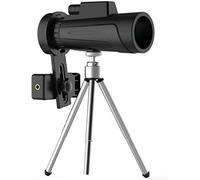 Jumelles Haute Puissance, télescope monoculaire 10x42, monoculaire Portable à lentille Prisme BAK4 compacte avec Longue durée avec Adaptateur de télescope monoculaire pour Smartphone et Concert sur t