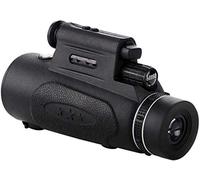 Jumelles Haute Puissance, télescope monoculaire 12x42, monoculaire Portable Haute HD Compact avec lentille Prisme BAK4 monoculaire avec Adaptateur pour Smartphone et trépied pour l'observation des oi