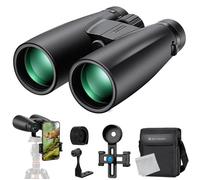 Jumelles HD 12*50 BAK4 - K&F Concept Télescope avec Support - Binoculaire Objectif Optique pour Téléphone Portable, Trépied