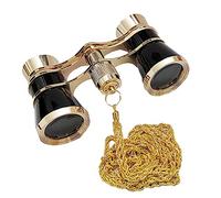 Jumelles HD - 3 x 25 - En verre opéra - Pliable - Boîtier en métal - Objectif optique - Télescope - Design rétro