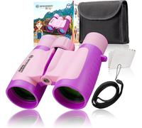 Jumelles Junior Pour Enfant 3 X 30 En Différentes Couleurs, Grossissement 3X, Diamètre De L'Objectif 30 Mm, Espacement Oculaire Réglable, Avec Sangle De Transport Rose[Z214]