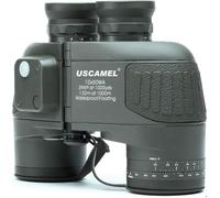 Jumelles marines 10x50, étanches, avec télémètre et boussole, voile, navigation, pêche, noir