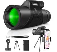 Jumelles monoculaire Starscope 12 × 50 HD - Monoculaire étanche Starscope monoculaire - Avec support pour smartphone et trépied
