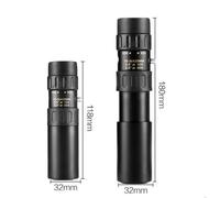 Jumelles monoculaires noires 10 90x25, Zoom, sport, Camping, pêche, Super téléobjectif, pour activités de plein air