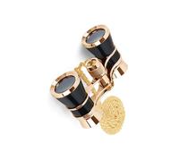 Jumelles Noires à Chaîne - 3x25mm Jumelles d'Opéra Compactes avec Monture en Acier Inoxydable