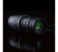 Jumelles portables haute puissance 40 x 60 - Télescope de poche 12X avec télescope monoculaire de mise au point haute définition Noir