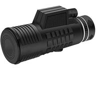 Jumelles portables haute puissance 50 x 60 - Télescope monoculaire compact avec lentille à prisme monoculaire BAK4 avec adaptateur pour smartphone et trépied pour l'observation des oiseaux, les