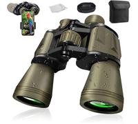 Jumelles pour adultes 20 x 50 avec smartphone Adapte HD Jumelles avec objectif FMC Puissantes Grandes jumelles compactes