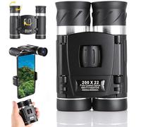 Jumelles pour Adultes 200 X 22 Jumelles Compactes Haute Puissance Jumelles HD D'Observation des Oiseaux Jumelles éTanches Jumelles De à Mise Au Point Facile pour ThéâTre Et Concerts