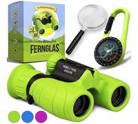 Jumelles pour enfants 8x21, ensemble complet avec loupe pour garçons et filles de 4, 5, 6, 7 et 8 ans
