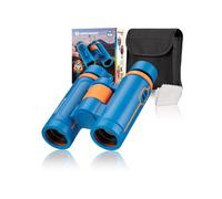 BRESSER JUNIOR Jumelles 7x30 pour enfants à partir de 6 ans, avec grossissement 7x et compensation dioptrique, sac de transport inclus pour l'observation de la nature et des oiseaux, la randonnée, les