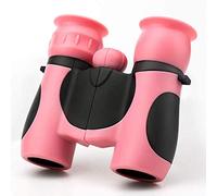 Jumelles pour Enfants, Mini télescope extérieur Portable Couleur 8 x 21, ne Regardez Pas Le Soleil avec Un télescope, Rose
