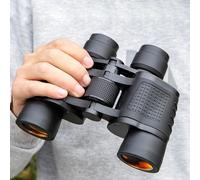 Jumelles Puissantes, Jumelles 80x80 Longue Portée 15000m HD Haute Puissance Télescope Lentille en Verre Optique Vision Nocturne en Basse Lumière pour La Chasse Sports Lunette, 90x90 Green Film