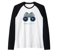 Jumelles rétro Facilement distraits par Les Oiseaux Manche Raglan