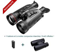 Jumelles thermiques HIKMICRO HABROK PRO HX60LS - Ultra haute définition + 1 batterie et Jumelles 10x42 offertes !
