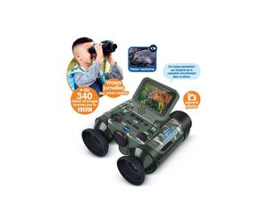 Jumelles vidéo interactives VTech GENIUS XL 10x écran couleur 2,4 vision nocturne infrarouge appareil photo et contenus BBC Multicolores