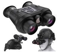 Jumelles Vision Nocturne 3D VR Infrarouges 4K UHD Sangle de Tête Zoom 6x Enregistrement Photo/Vidéo