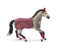 Jument Trakehnen concours équestre, coffret schleich avec 1 cheval schleich et 1 couverture, coffret figurines pour enfants dès 5