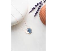 Jumeon, NRZ99150, Collier argent, 50, Or rose Bleu marine Bleu