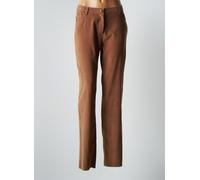 jumfil pantalons femme de couleur marron 54