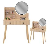 JUMI Coiffeuse scandinave avec miroir