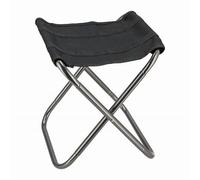 JUMI Tabouret de pêche pratique dans un sac - 24 x 21 x 28 cm - Tabouret de camping robuste - Chaise de pêche pratique - Chaise de camping pliable - Capacité de charge jusqu'à 90 kg - Noir