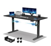 JUMMICO Bureau à Hauteur réglable Standing Desk Bureau électrique à Hauteur réglable