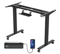 JUMMICO Bureau Assis Debout Double Moteur Double Traverse Capacité de Charge 100kg avec Panneau de contrôle Intelligent Contrôleur de mémoire à 3 Vitesses Interface USB-C Système Anti-Collision