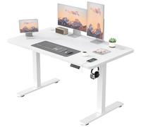 JUMMICO Bureau Assis Debout Électrique 120×60 cm, Bureau Électrique avec Chargeur USB, Bureau Réglable en Hauteur